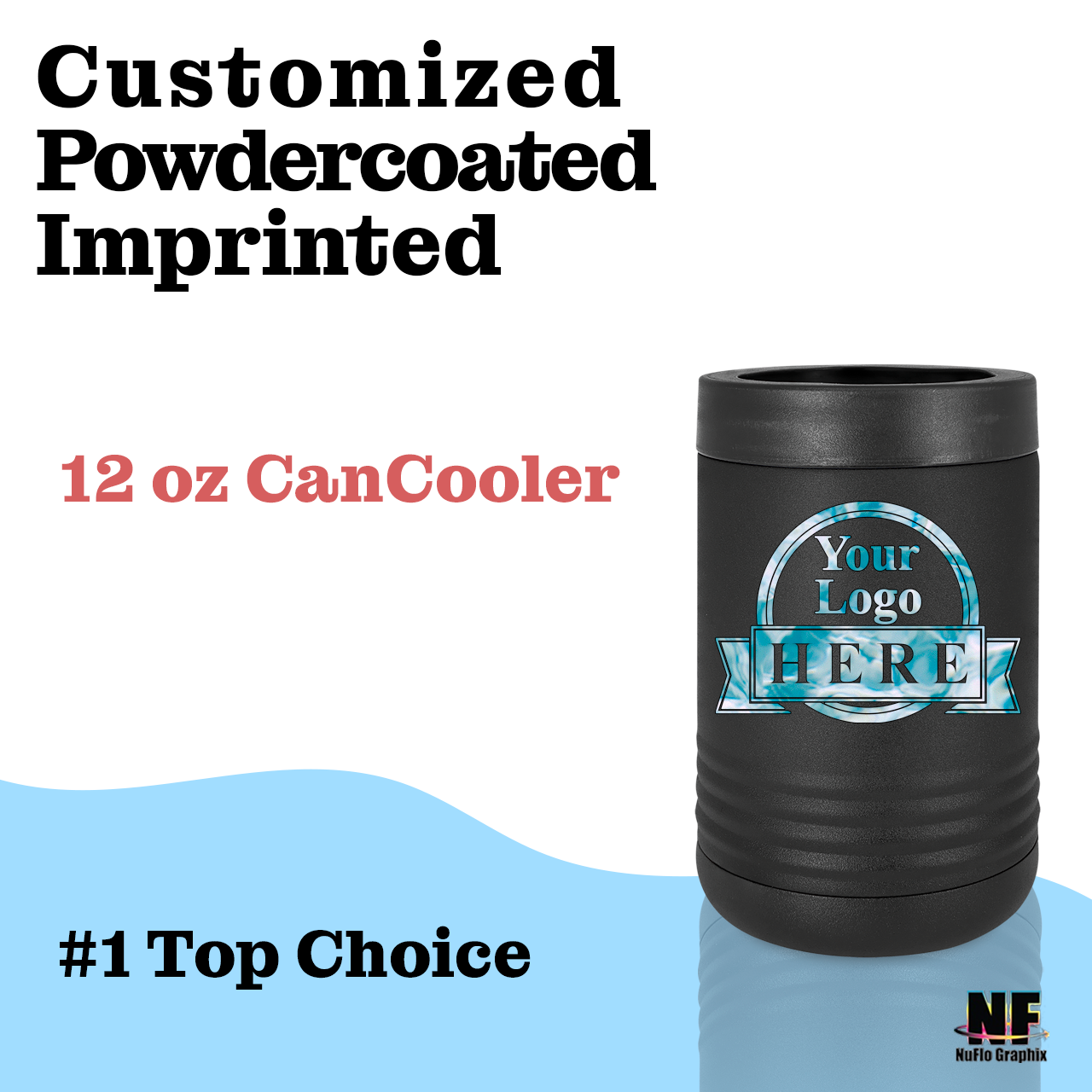 Imprinted Metallic Can Coolers (12 Oz.)