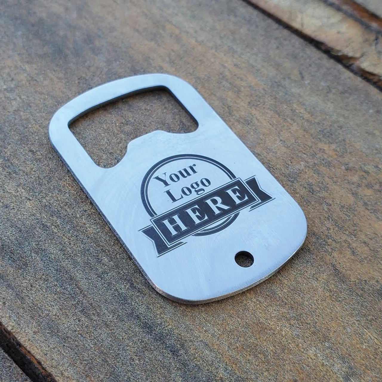 Personalized Minimalist Dog ID Bottle Opener Tag Business Keychain Stainless Steel Custom Laser Engraved Pocket Bottle Opener, Personalized, Minimalist, Bottle, Opener, Business, DogTag, Keychain, Stainless Steel, Custom, Laser Engraved, Pocket